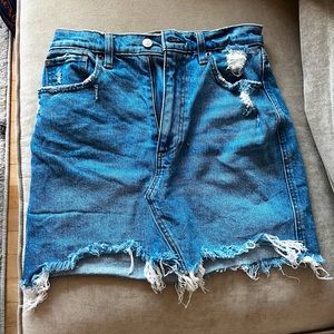 Abercrombie ultra high rise denim skirt